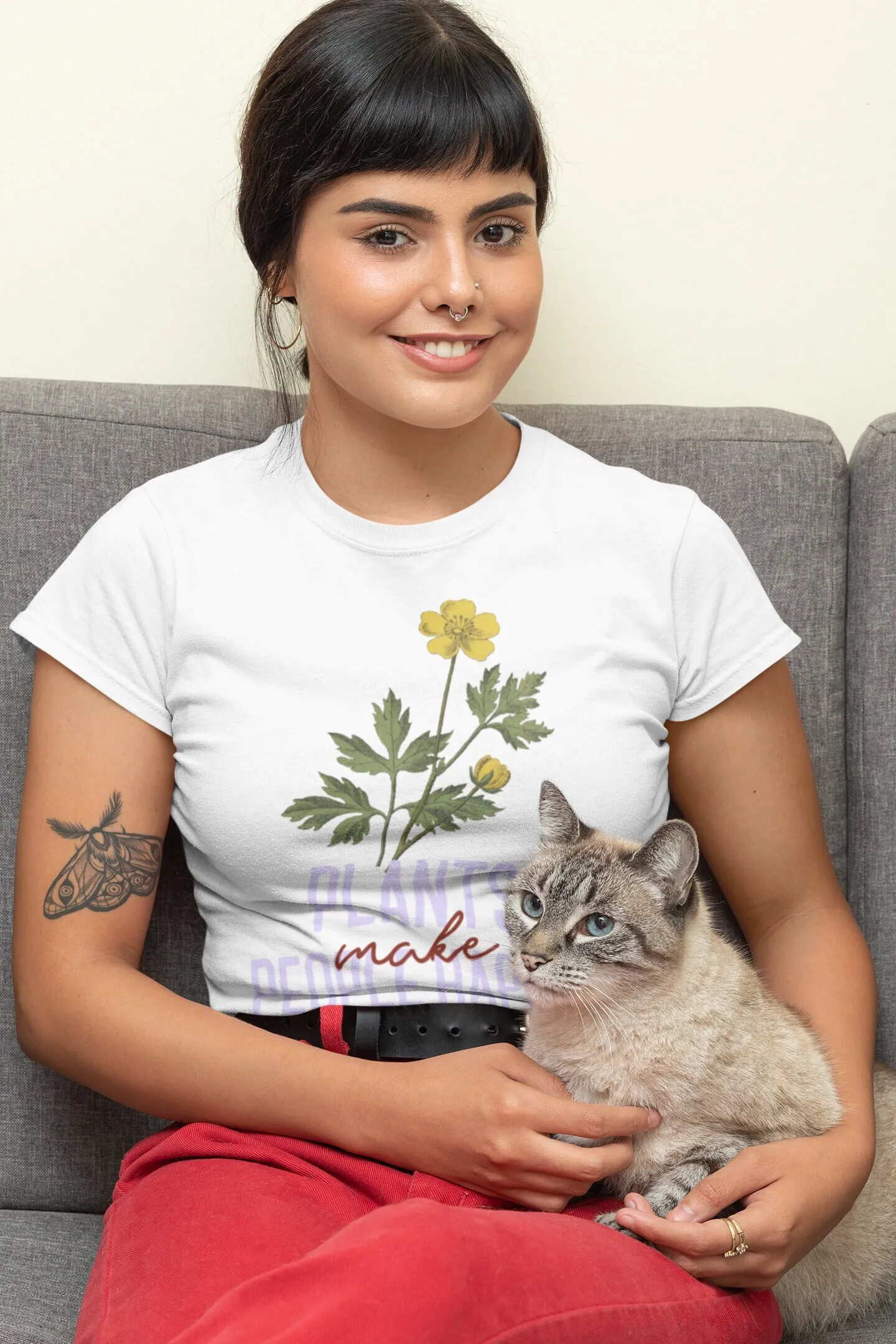 Plant Parent Shirt - Plantas deixam as pessoas felizes, camiseta