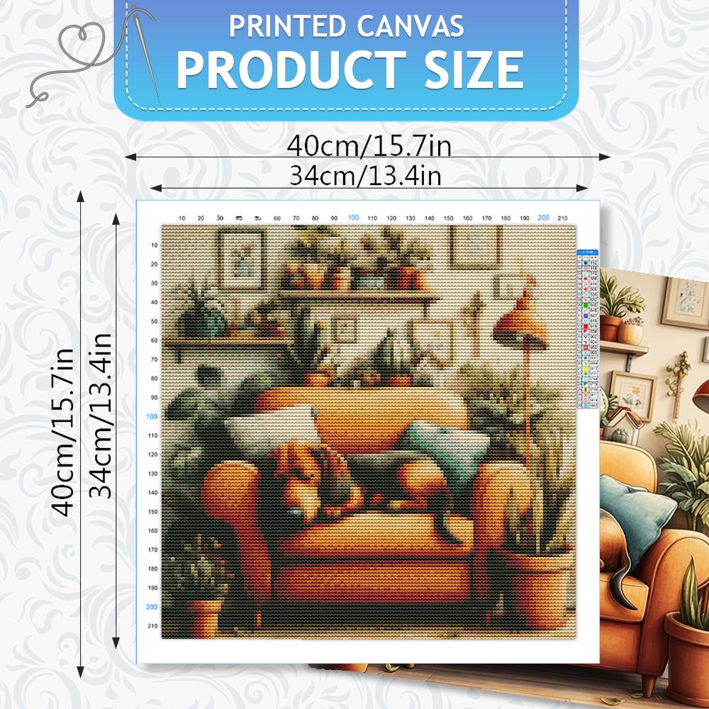 Kit de Ponto Cruz HUACAN: Cães - Plant Parent Kit avaliação e preço
