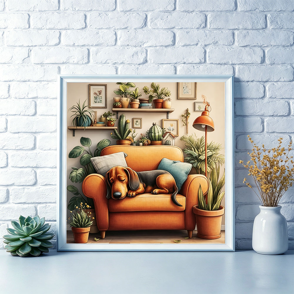Kit de Ponto Cruz HUACAN: Cães - Plant Parent Kit avaliação e preço