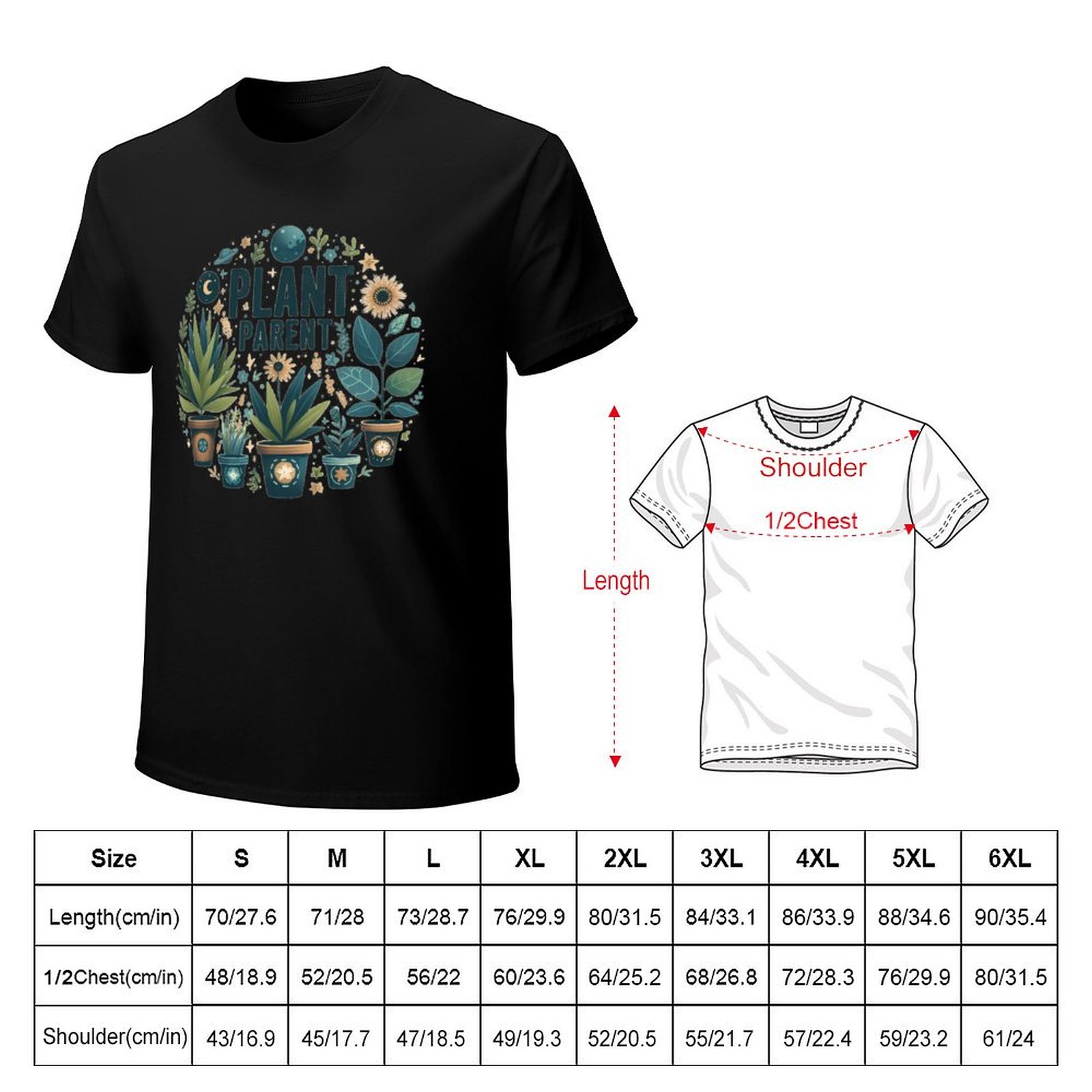 Camiseta casual com estampa ar - Plant Parent Shirt avaliação e preço